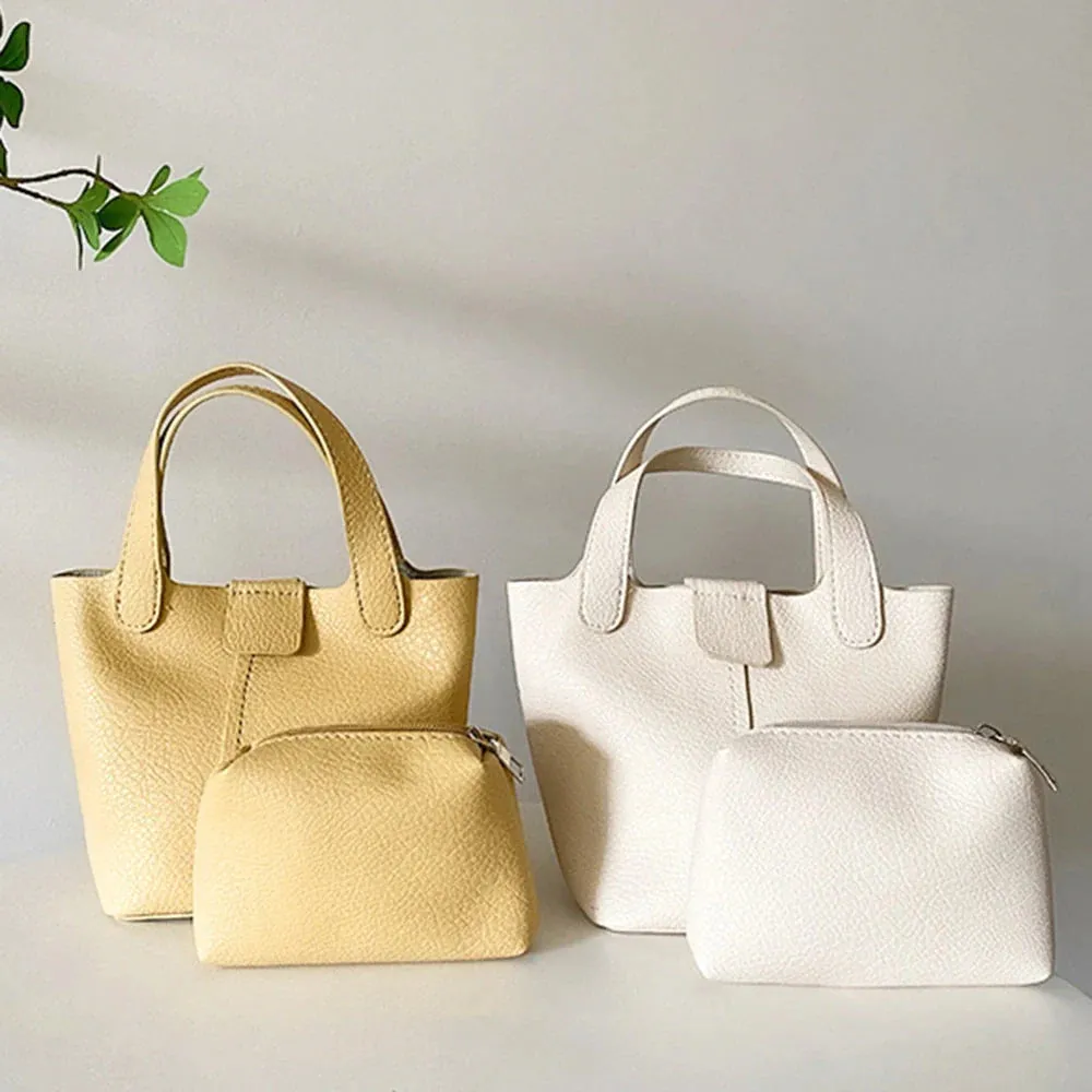 Mugrs™ Basket Versatile Leather Bucket Bag