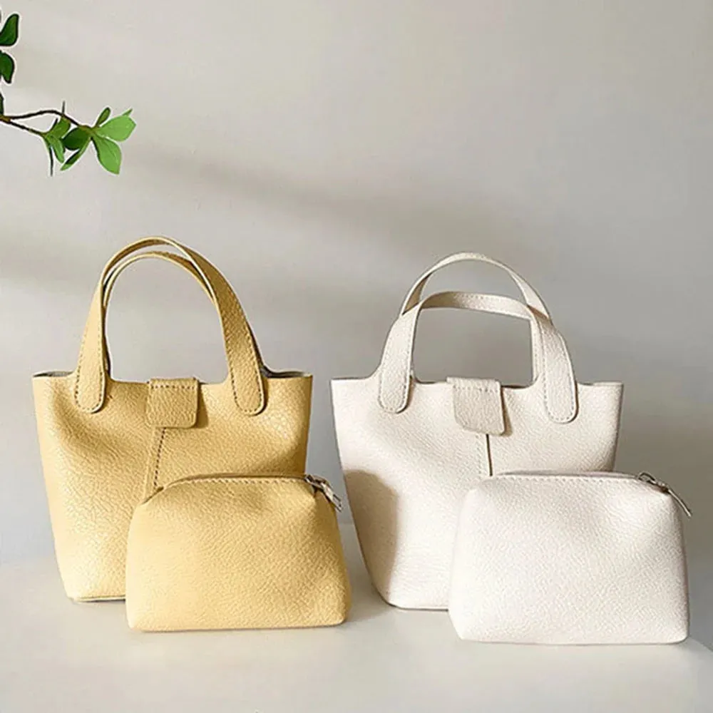 Mugrs™ Basket Versatile Leather Bucket Bag