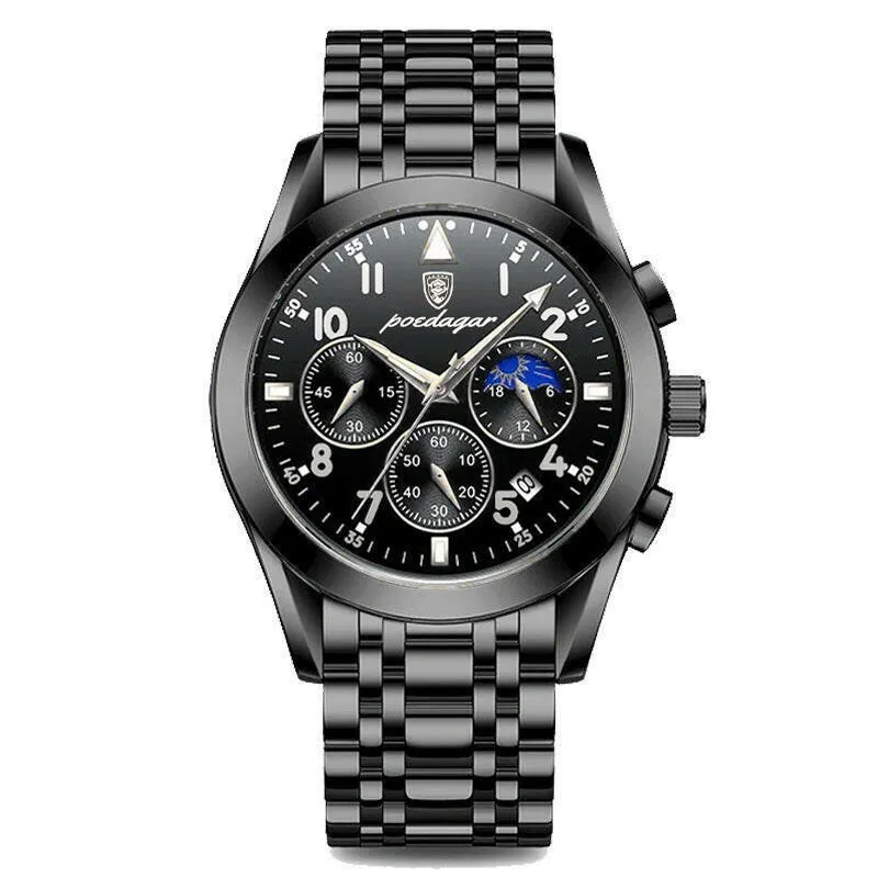 New Black Technology Men's Watch | Korean Fashion Trend Quartz Watch