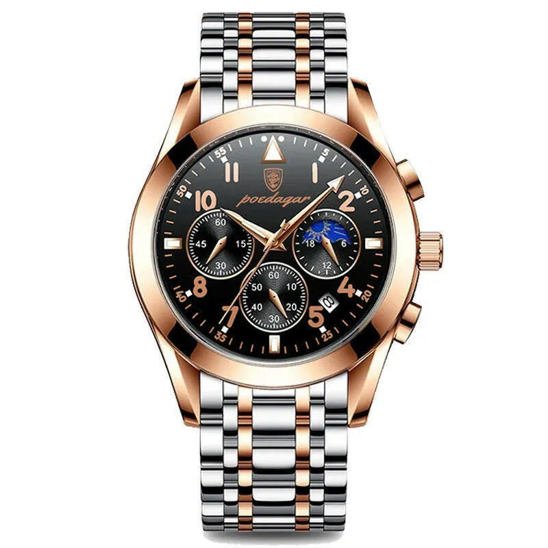 New Black Technology Men's Watch | Korean Fashion Trend Quartz Watch