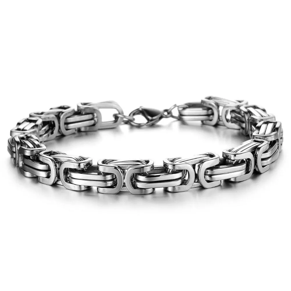 Overlay Stainless Steel Bracelet