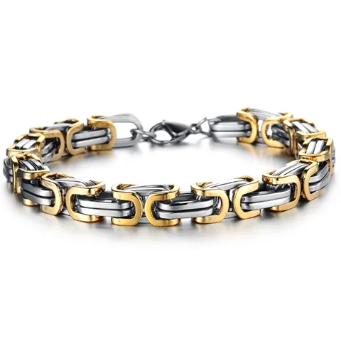 Overlay Stainless Steel Bracelet