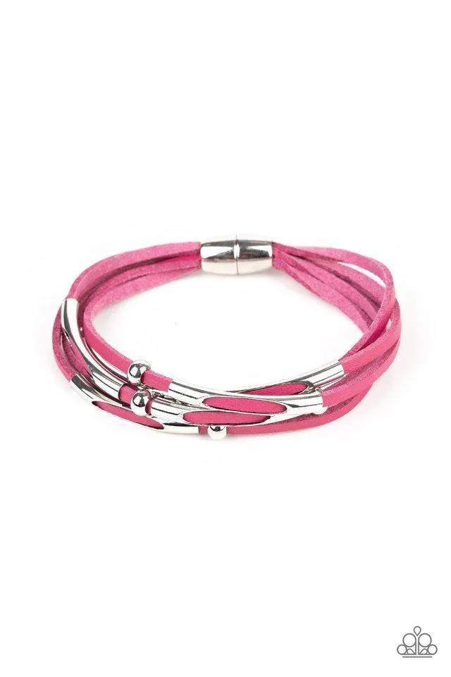 Paparazzi Bracelet ~ Modern Magnetism - Pink