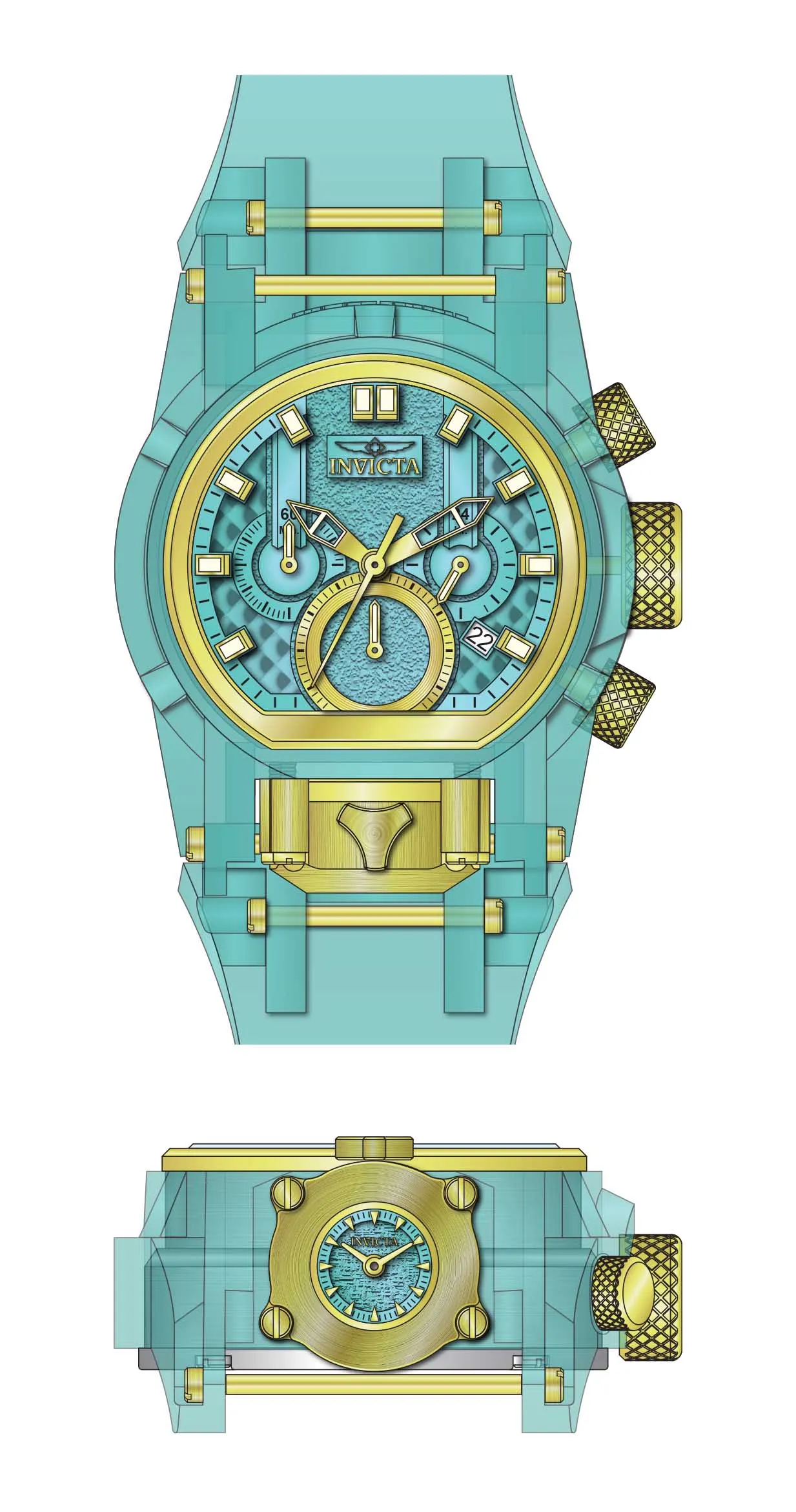 Parts for Invicta Anatomic Lady 40296