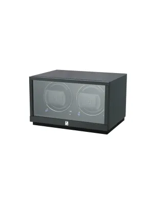Paul Design Petite 2 Carbon Fiber Double Watch Winder with Door
