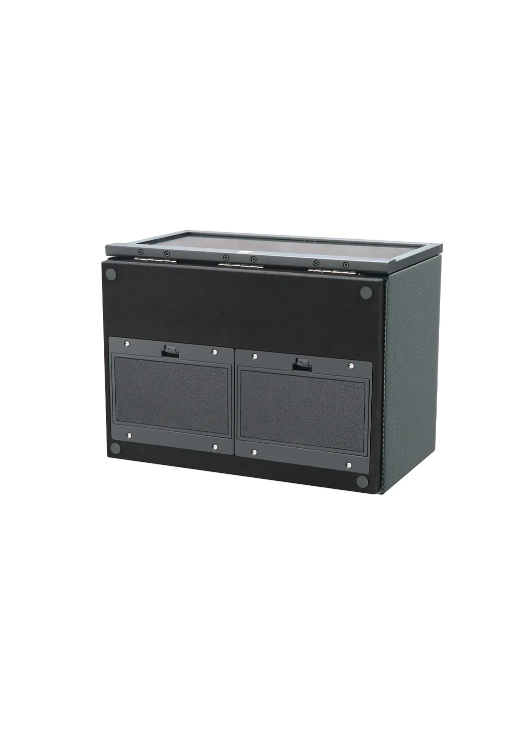 Paul Design Petite 2 Carbon Fiber Double Watch Winder with Door