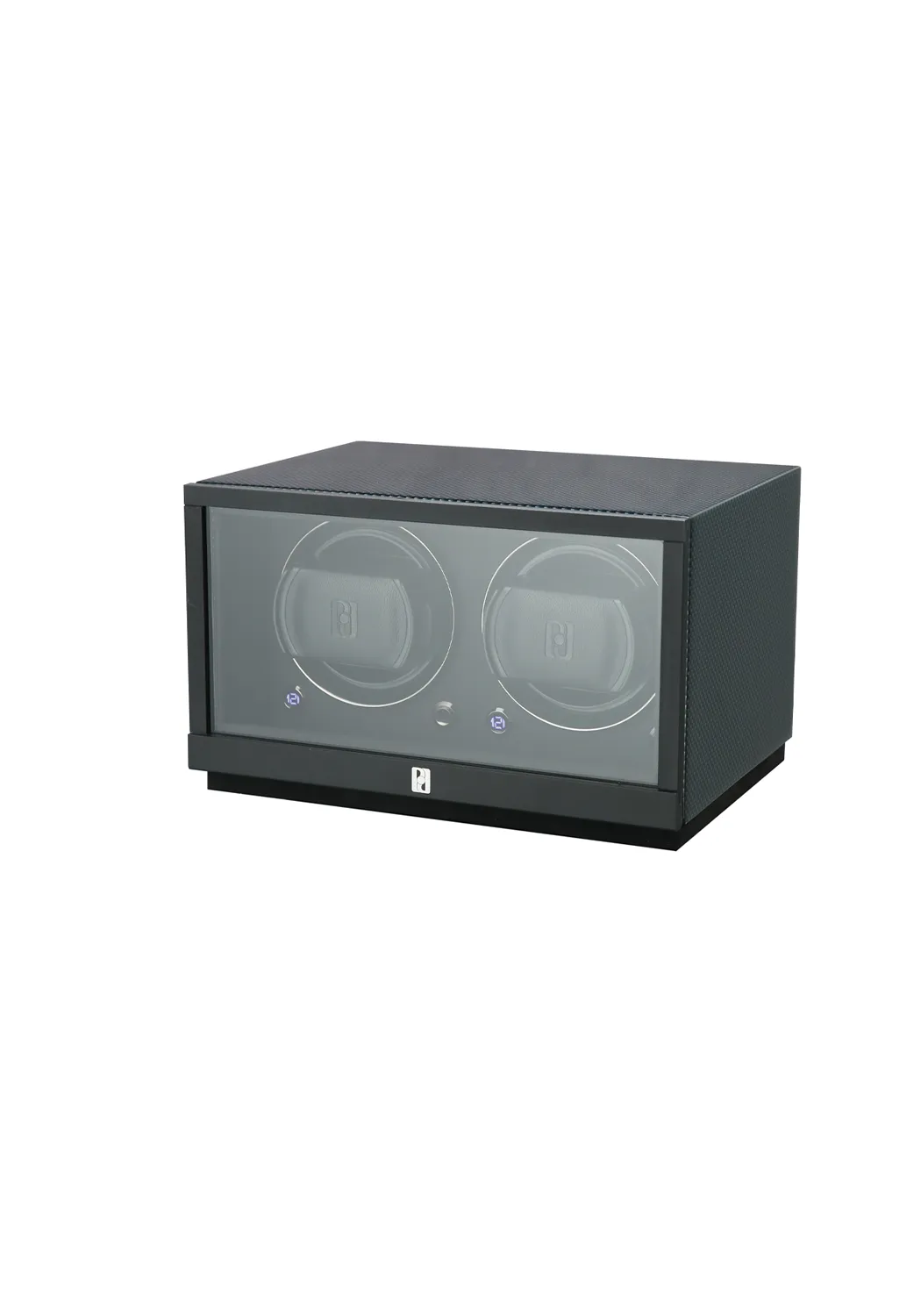 Paul Design Petite 2 Carbon Fiber Double Watch Winder with Door