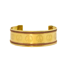 Peace Sign Cuff Bracelet