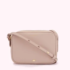 PEBBLE PINK LEATHER COLE CROSSBODY BAG