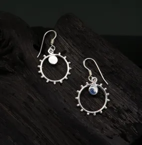 Pure 925 sterling silver handmade unique style designer new trendy fancy hoop earring, drop dangle charm earring for girls, brides ear685