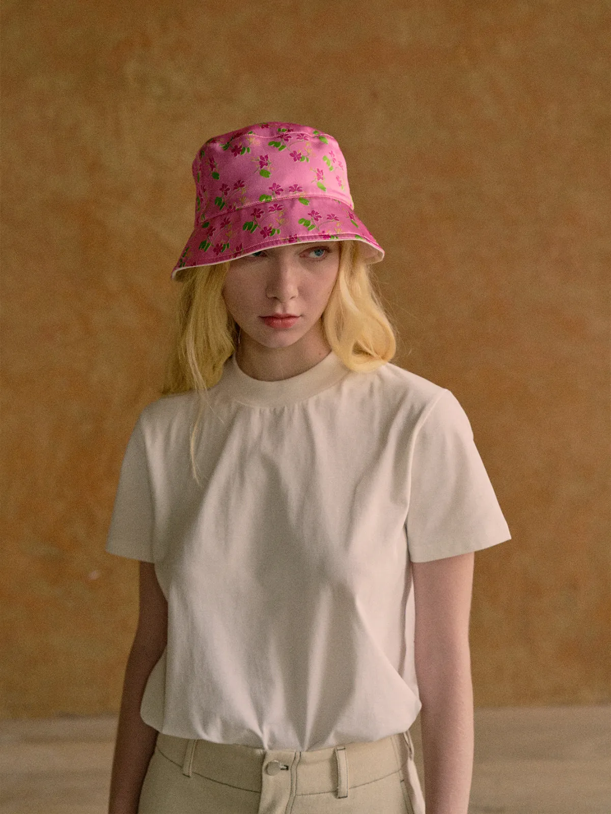 "Beach Blossom" Reversible Bucket Hat - Pink