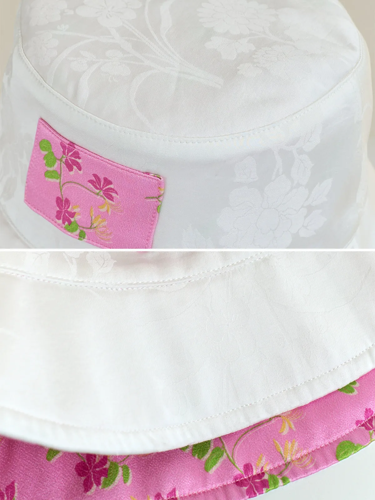 "Beach Blossom" Reversible Bucket Hat - Pink