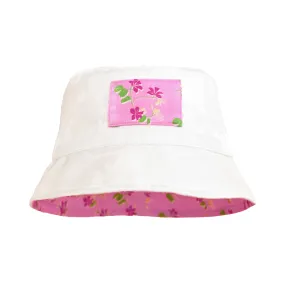 "Beach Blossom" Reversible Bucket Hat - Pink
