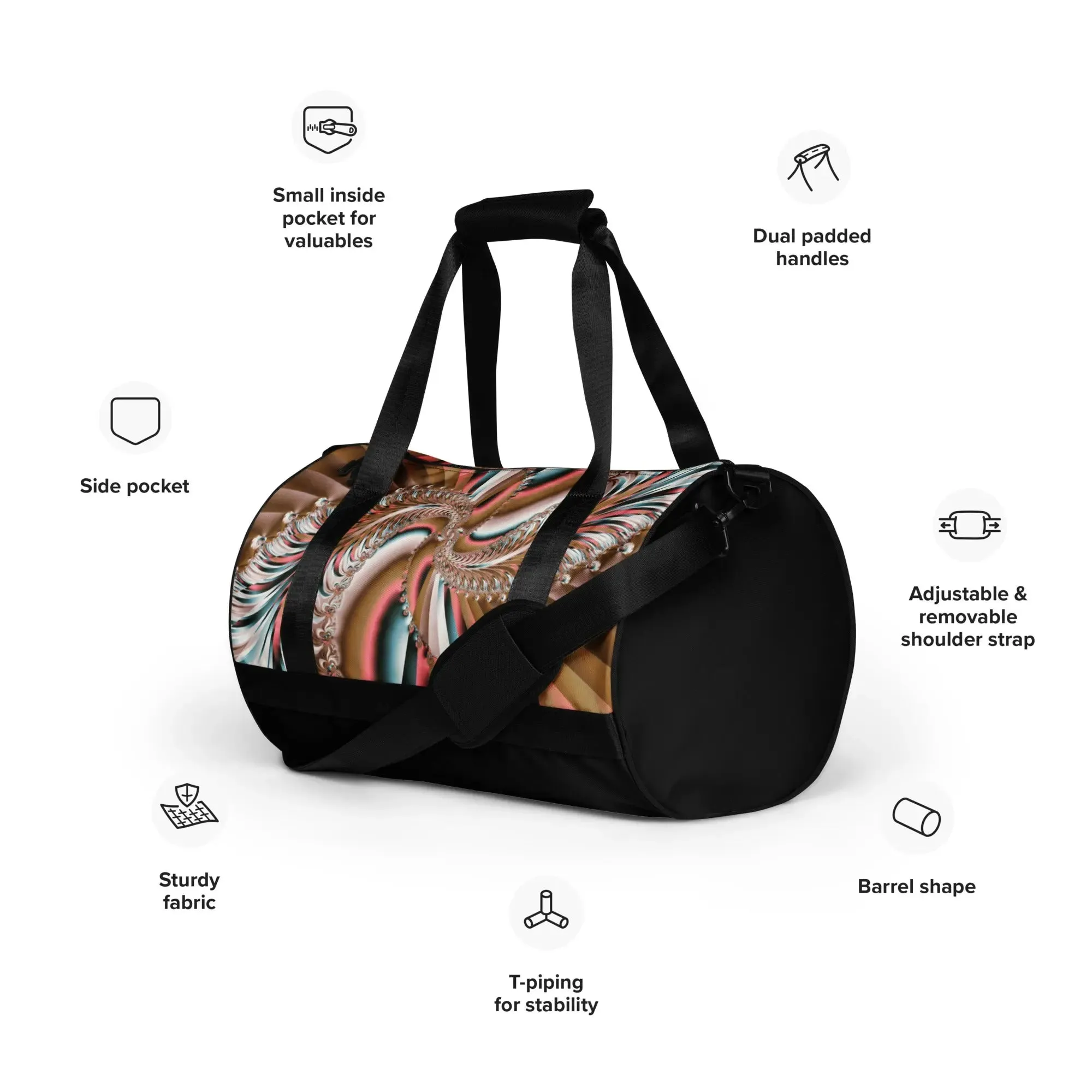 "Summer Spin" Collection - All Over Print Gym Bag