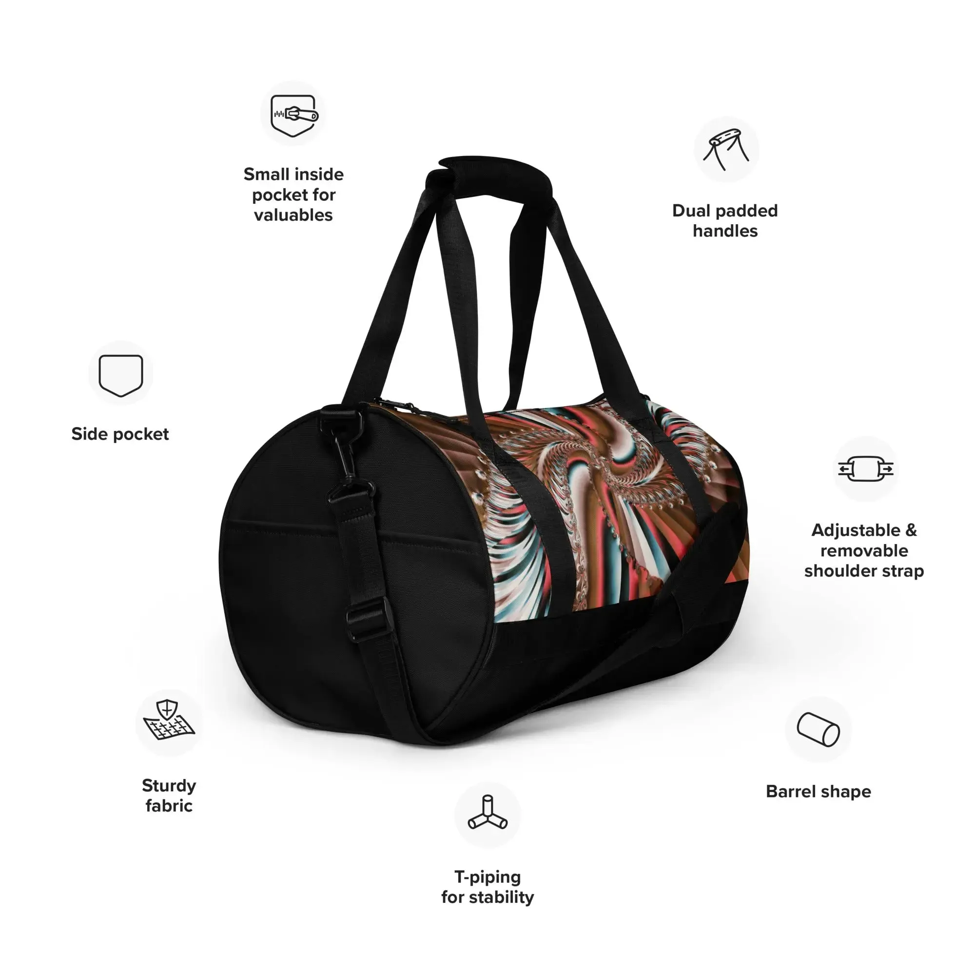 "Summer Spin" Collection - All Over Print Gym Bag