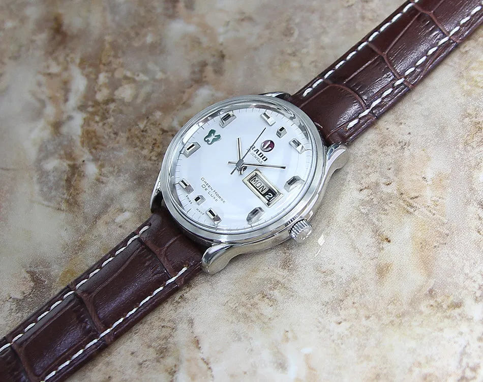 Rado Green Horse De Luxe Men's 38mm Swiss 1960 Watch