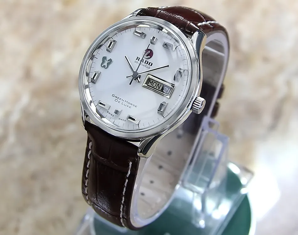 Rado Green Horse De Luxe Men's 38mm Swiss 1960 Watch