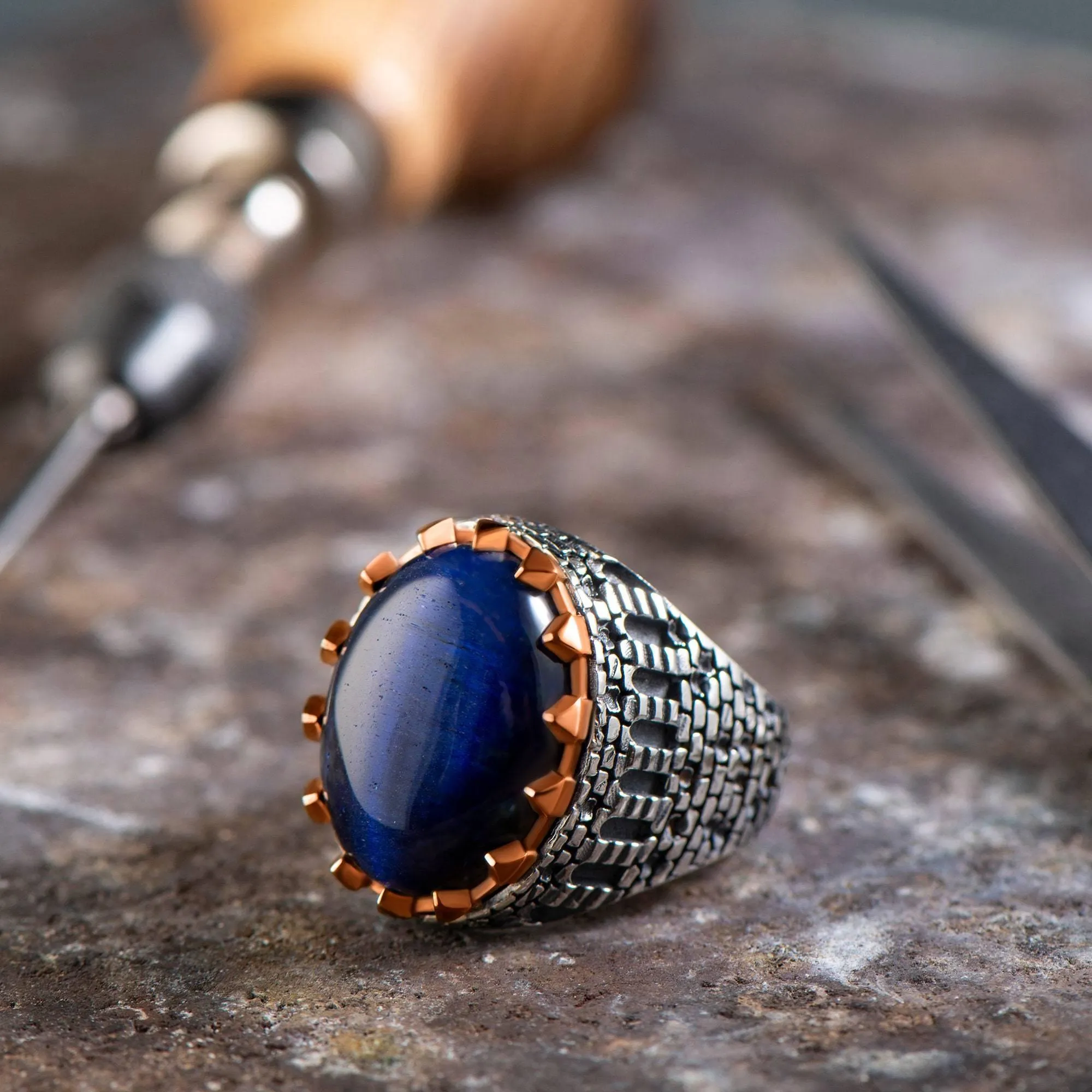 Red Agate Gemstone Men Ring ,Men Handmade Ring,