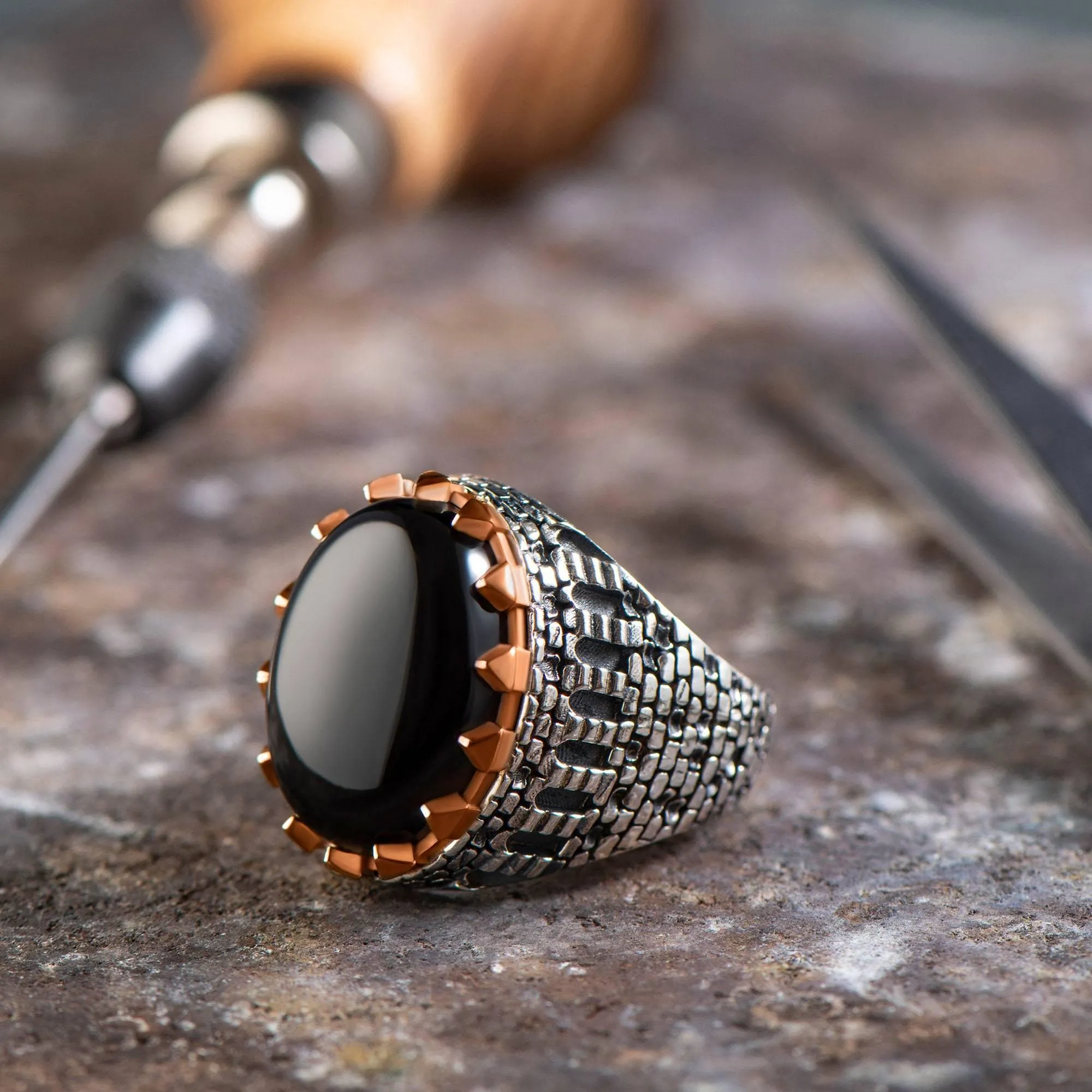 Red Agate Gemstone Men Ring ,Men Handmade Ring,