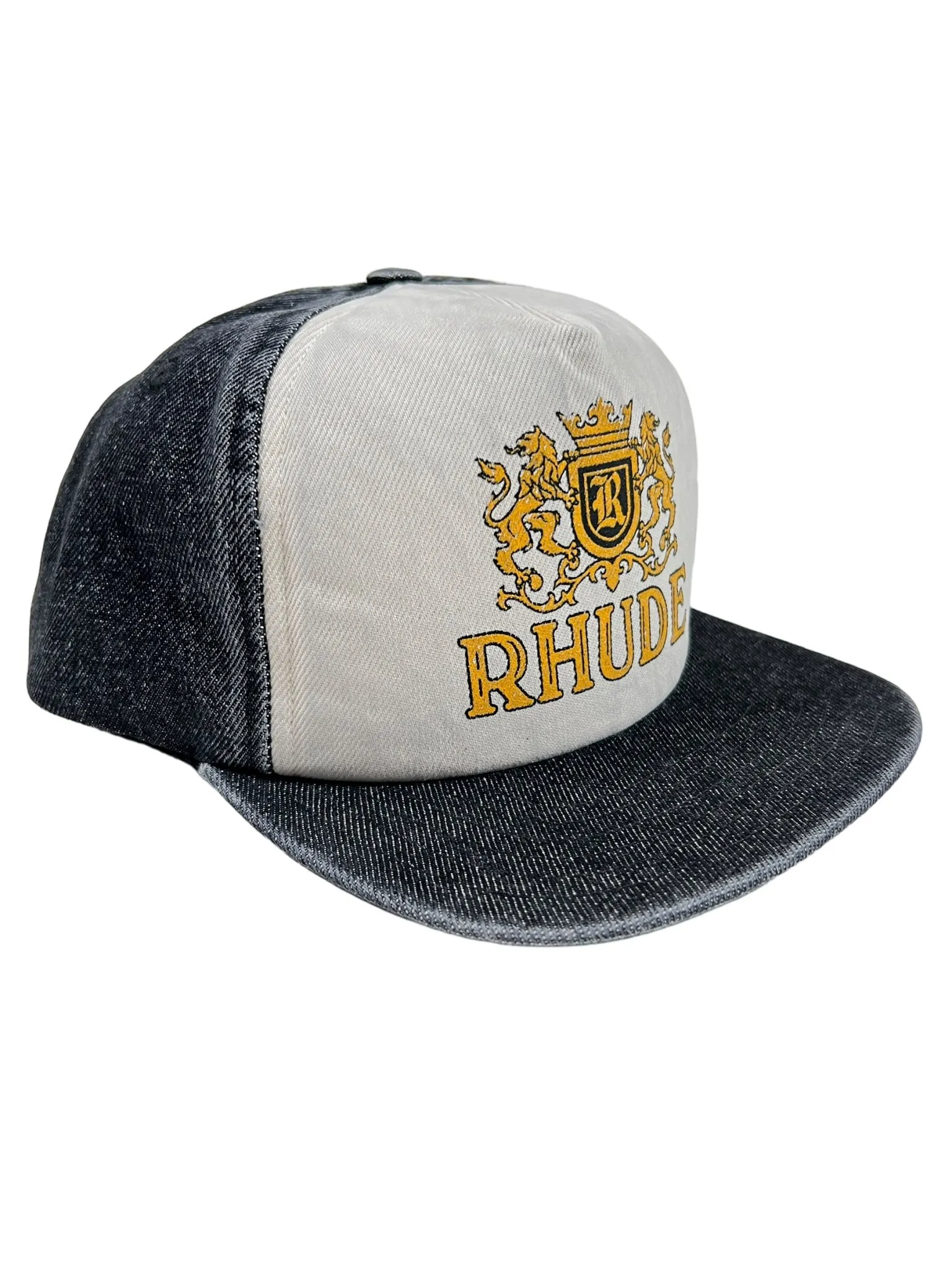 Rhude Cresta Denim Hat Black/Cream