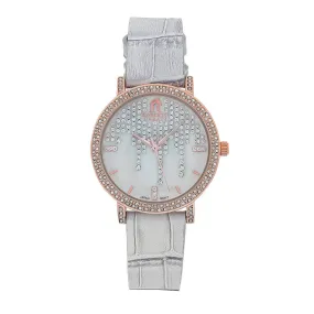 Roberto Carati Lauren Grey Leather Watch M8075 BE-V6