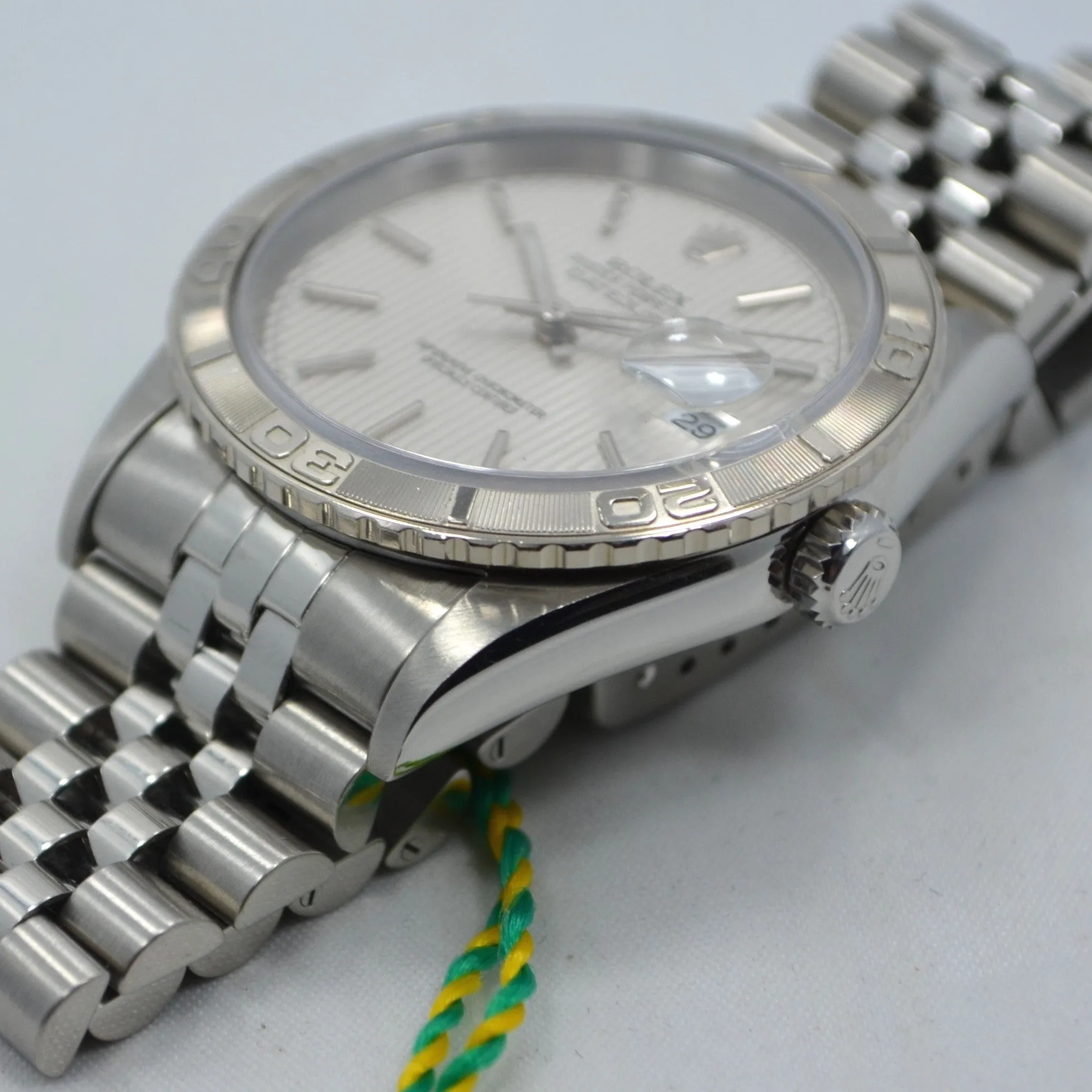 Rolex Datejust Turnograph Thunderbird Silver Tapestry Dial 16264 "U" 1997 Watch