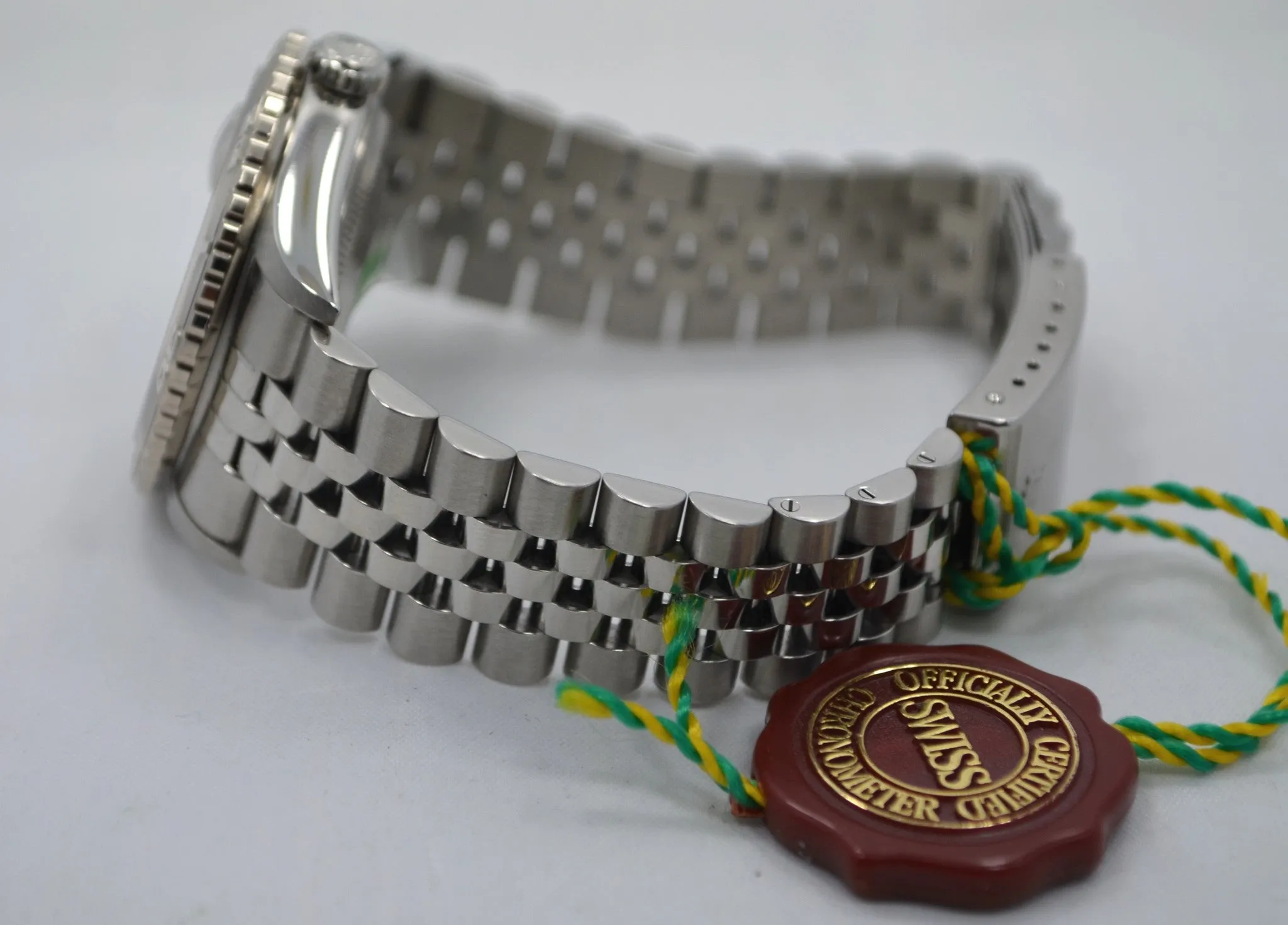 Rolex Datejust Turnograph Thunderbird Silver Tapestry Dial 16264 "U" 1997 Watch