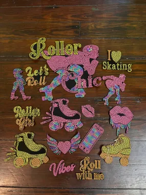 ROLLER CHIC CAMOUFLAGE BLING Patchwork JACKET