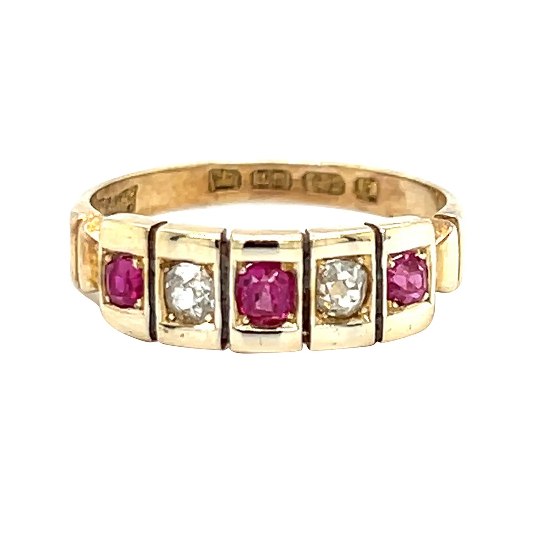 Ruby & Diamond Gypsy Ring