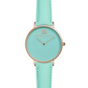 ruby lane liquid 36mm  rose turquoise dial turquoise strap