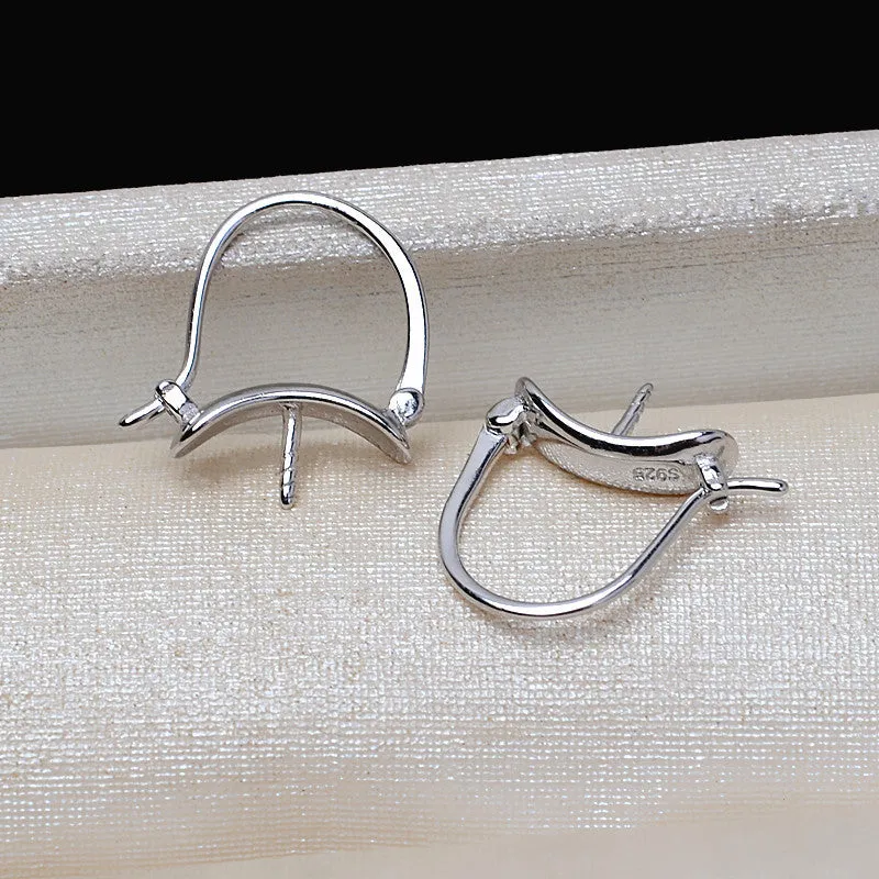 S925 Sterling Silver Pearl Earring Mounting For Wholesale