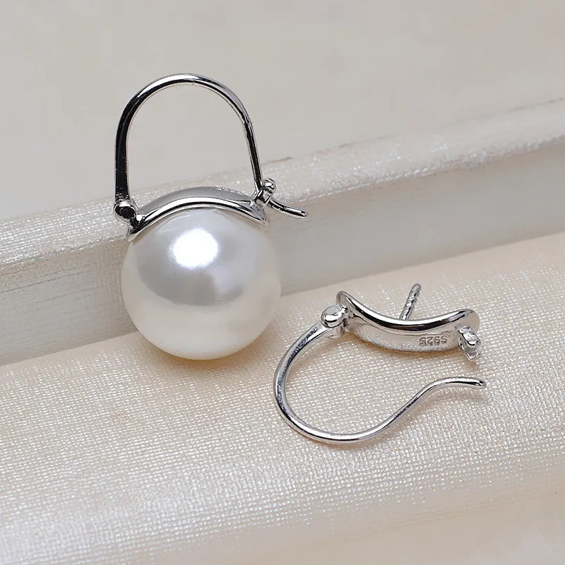 S925 Sterling Silver Pearl Earring Mounting For Wholesale