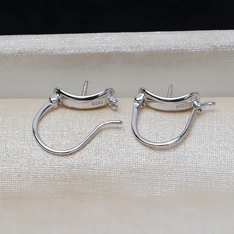 S925 Sterling Silver Pearl Earring Mounting For Wholesale