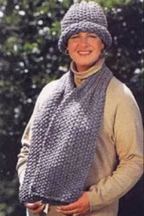 Seaman's Scarf and Vintage Look Hat (Crochet)