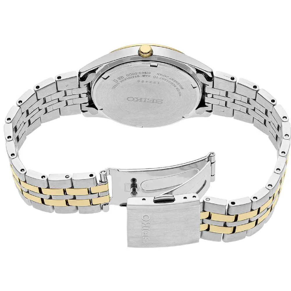 Seiko Essentials Collection 36.9mm Two Tone Quartz Watch