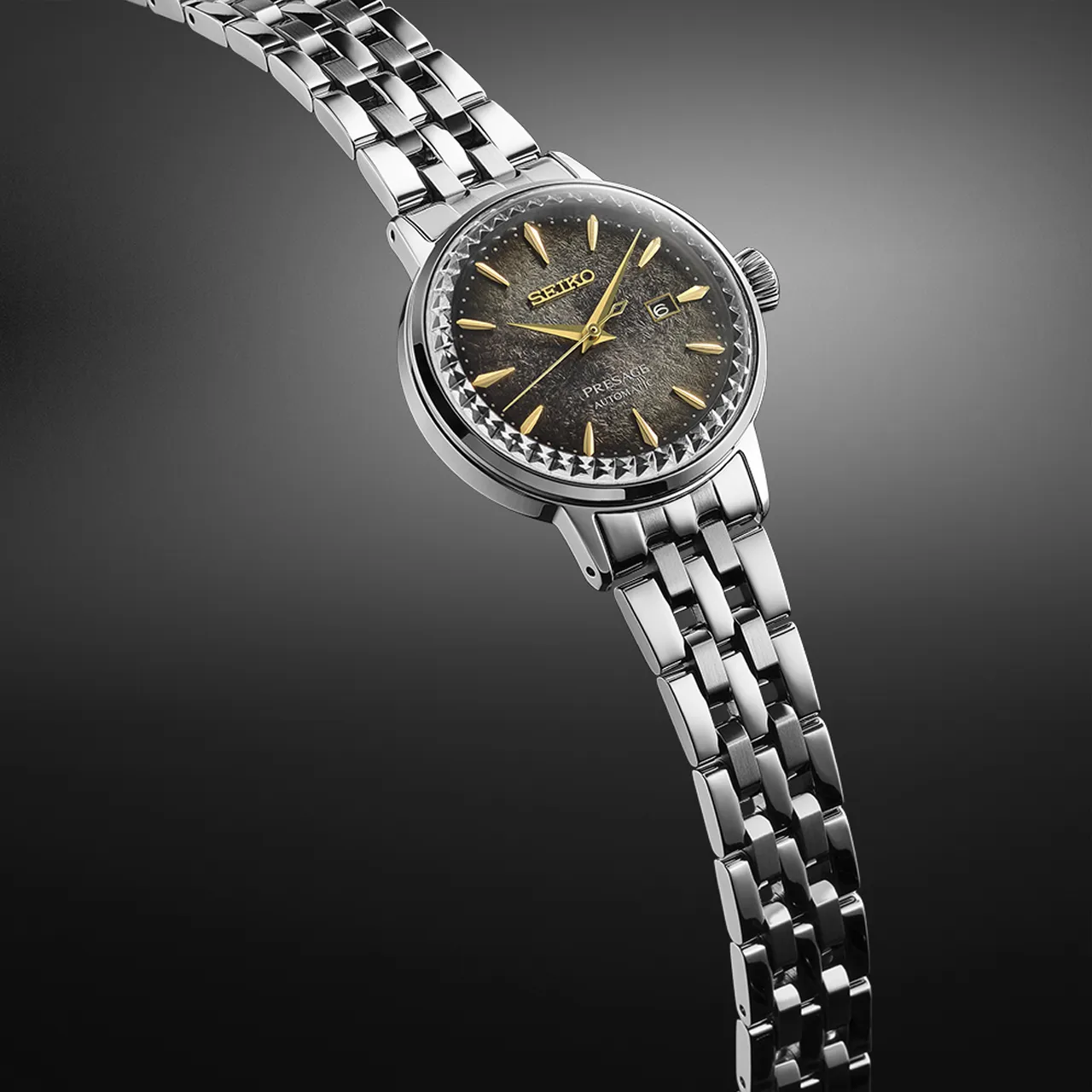 Seiko - SRE015J Presage Cocktail Time – Star Bar Ladies Compact Style Automatic Watch