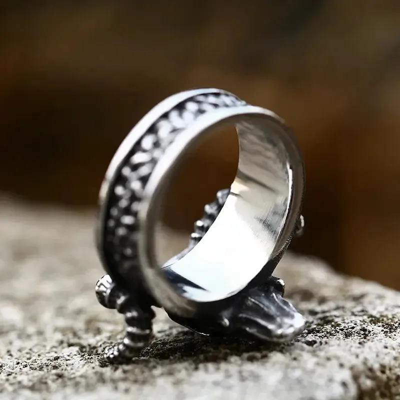 Sheep Head Skull Ring