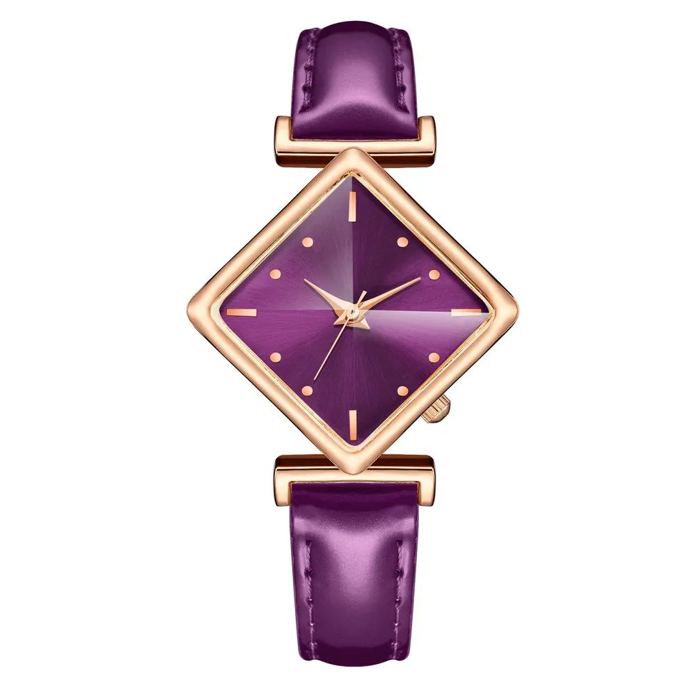 Sidiou Group Elegant Simple Rectangle Ladies Watch Silver Quartz Clock Women's Fashion Casual Retro Leather Watches Female Wristwatches