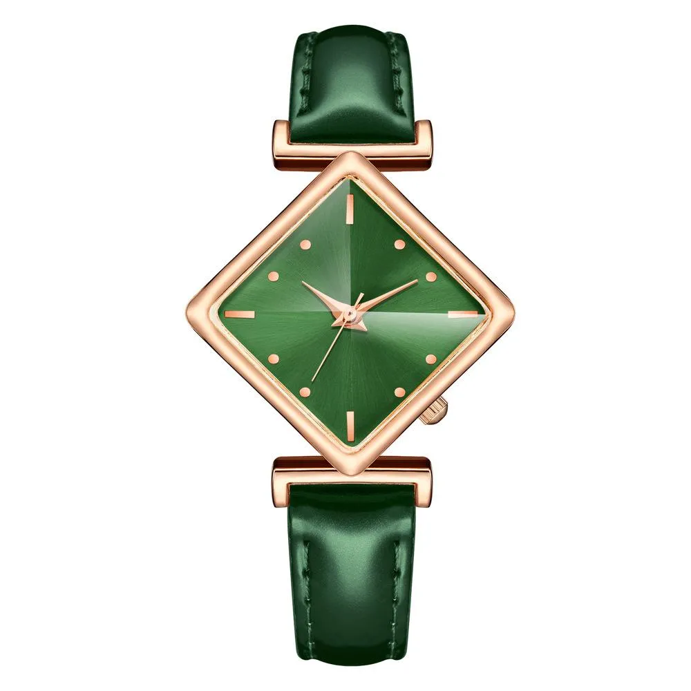 Sidiou Group Elegant Simple Rectangle Ladies Watch Silver Quartz Clock Women's Fashion Casual Retro Leather Watches Female Wristwatches