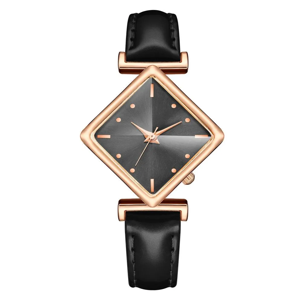 Sidiou Group Elegant Simple Rectangle Ladies Watch Silver Quartz Clock Women's Fashion Casual Retro Leather Watches Female Wristwatches