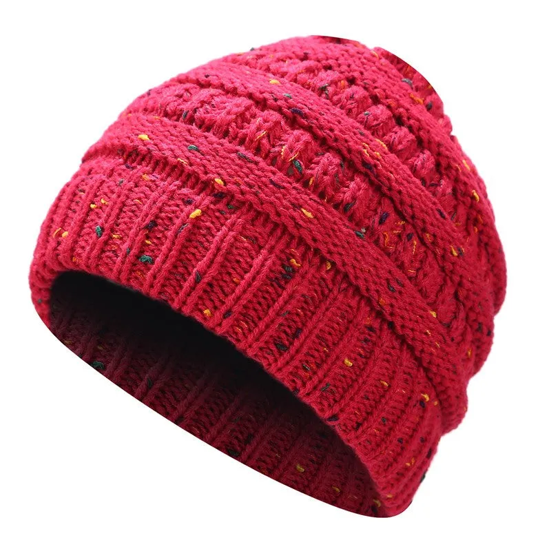 Sidiou Group Ponytail Beanie Hat Winter Beanies Warm Caps Female Knitted Stylish Hats