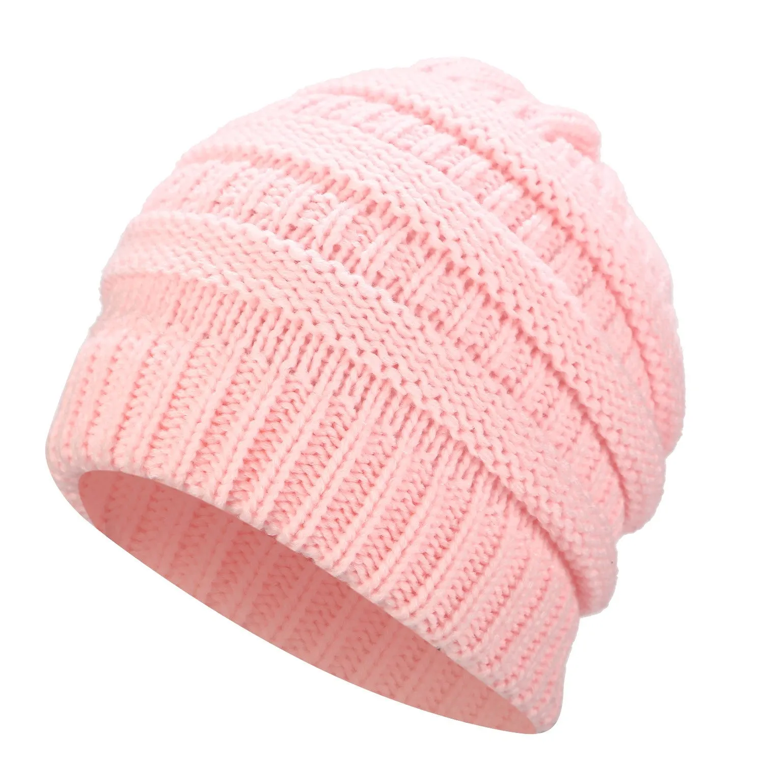 Sidiou Group Ponytail Beanie Hat Winter Beanies Warm Caps Female Knitted Stylish Hats