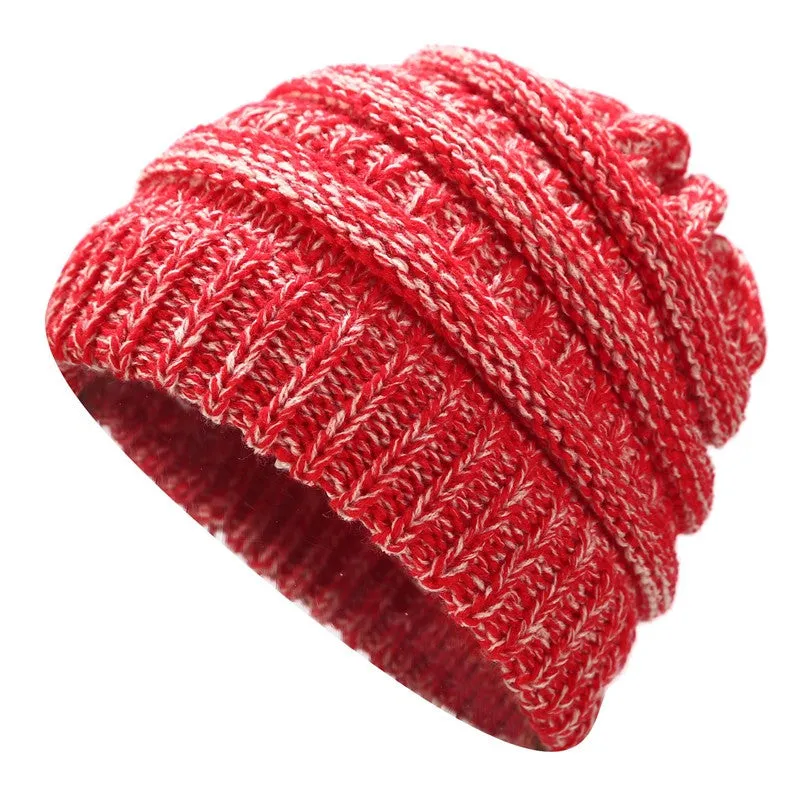 Sidiou Group Ponytail Beanie Hat Winter Beanies Warm Caps Female Knitted Stylish Hats