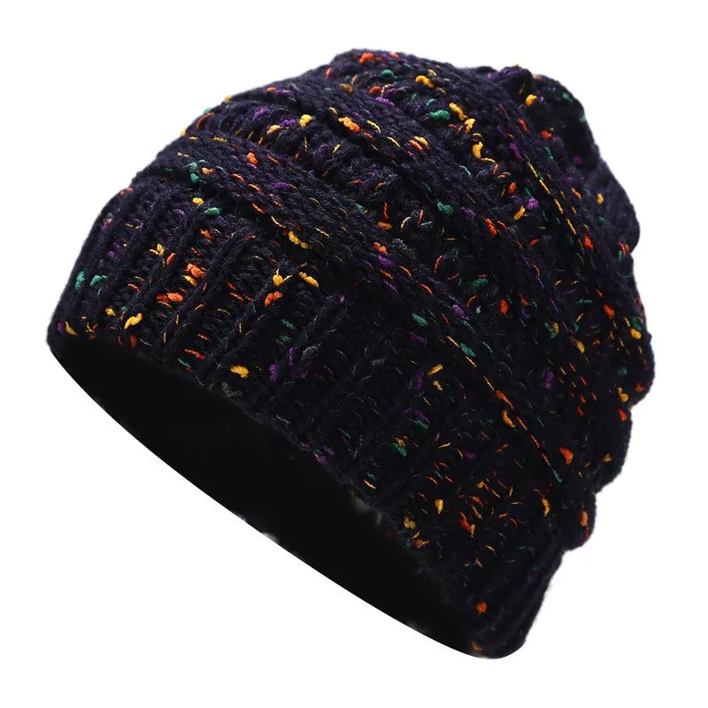 Sidiou Group Ponytail Beanie Hat Winter Beanies Warm Caps Female Knitted Stylish Hats