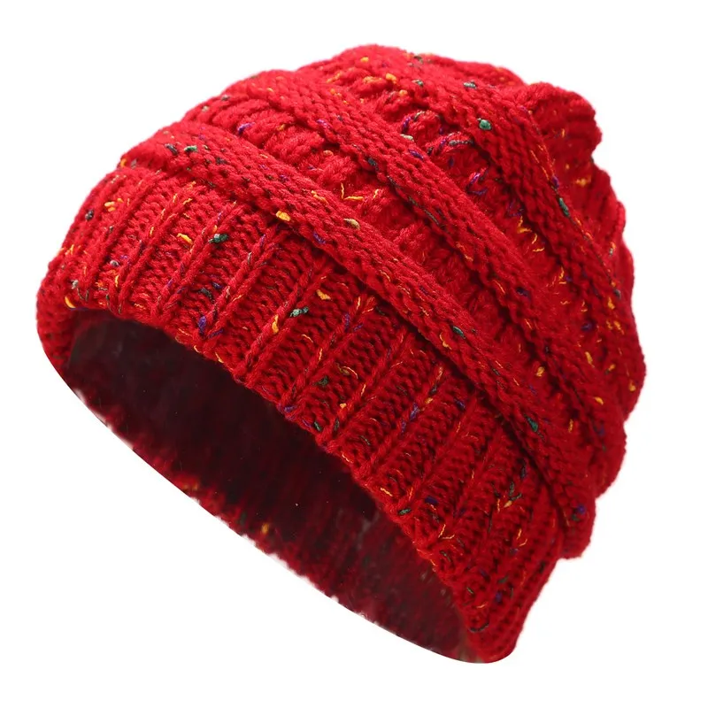 Sidiou Group Ponytail Beanie Hat Winter Beanies Warm Caps Female Knitted Stylish Hats