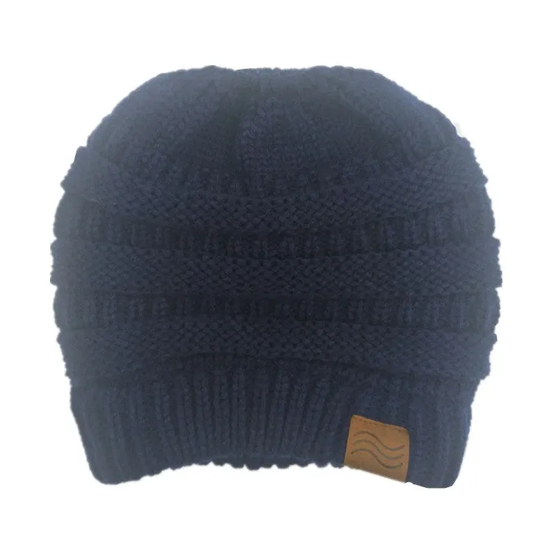 Sidiou Group Ponytail Beanie Hat Winter Beanies Warm Caps Female Knitted Stylish Hats