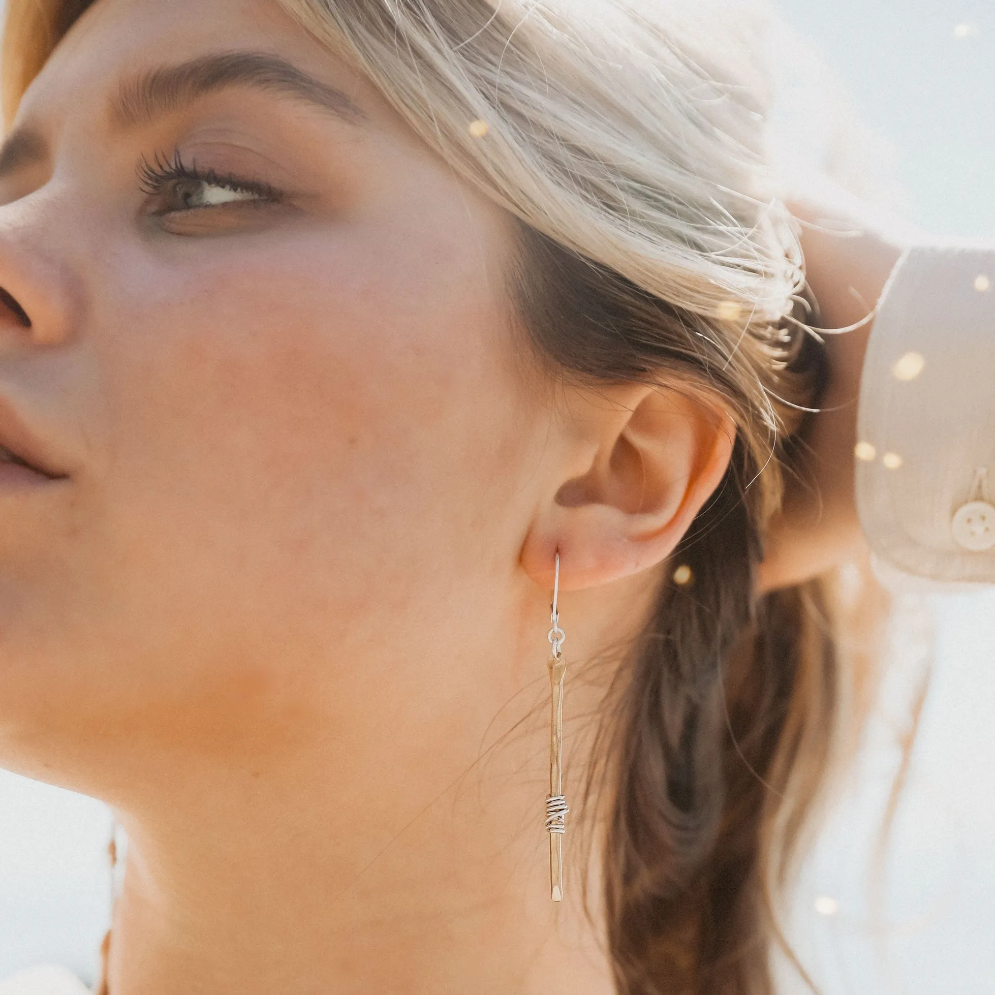 sparky stem earrings