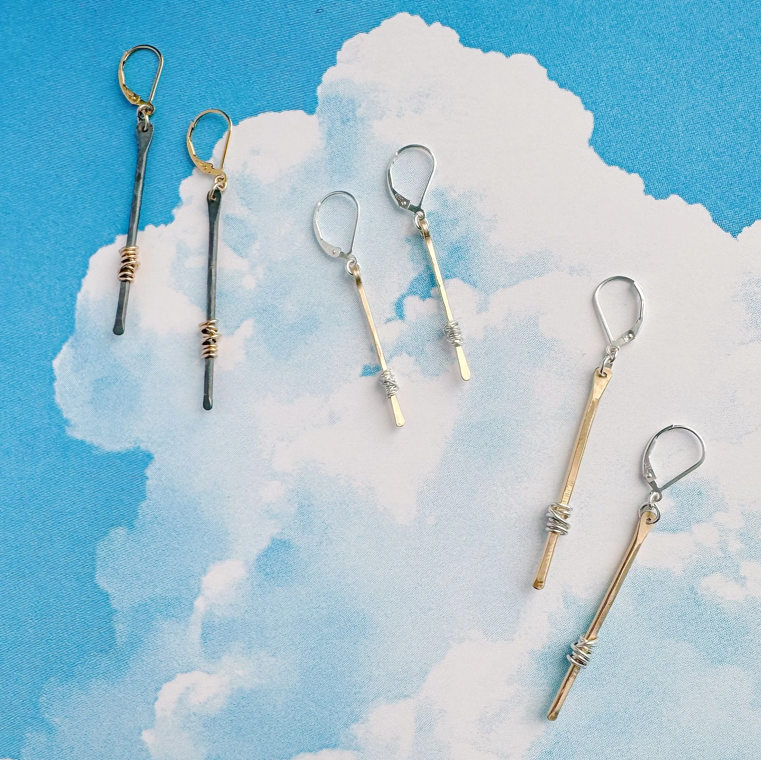 sparky stem earrings