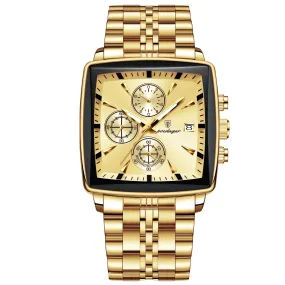 Sport Man Wristwatch – Waterproof Luminous Chronograph Quartz Men's Watch