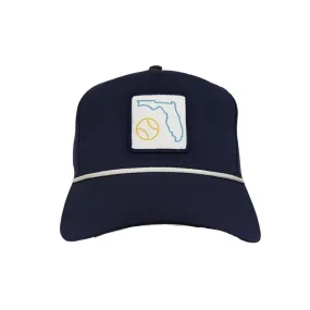 Sportiqe Navy Blue Florida Baseball Adjustable Cap